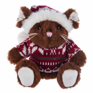 Ganz Holly Jolly Mouse Stuffed Animal