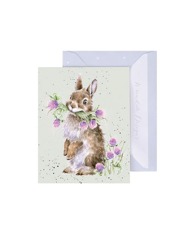 Wrendale Designs 'Head Clover Heels' Rabbit Gift Enclosure Card
