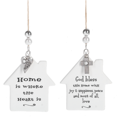 Home Themed Porcelain Ornament