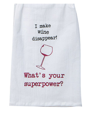 I Make Wine Disappear Flour Sack Towel