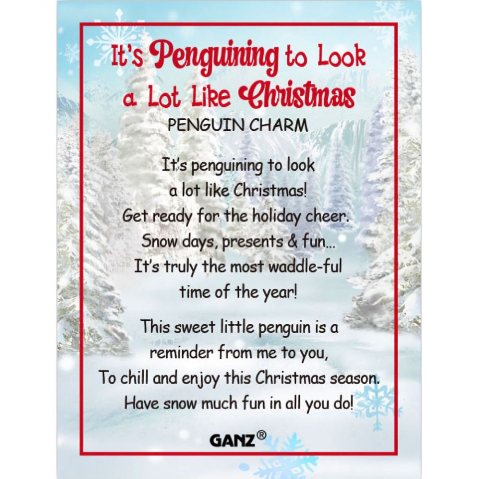 Holiday Penguin Charm