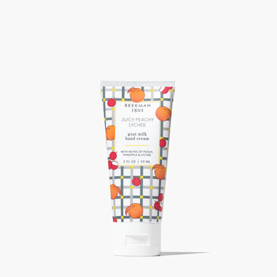 Beekman 1802 Juicy Peachy Lychee Goat Milk Hand Cream 2 OZ