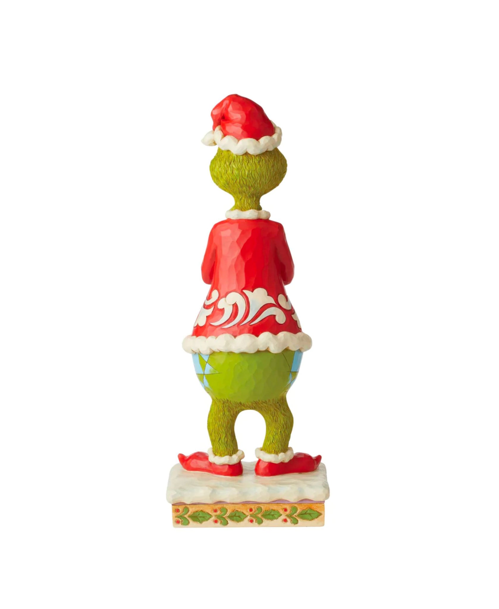 Jim Shore Grinch Clapping Hands With Santa Hat