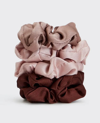 Kitsch - Satin Sleep Scrunchies 5pk - Cameo
