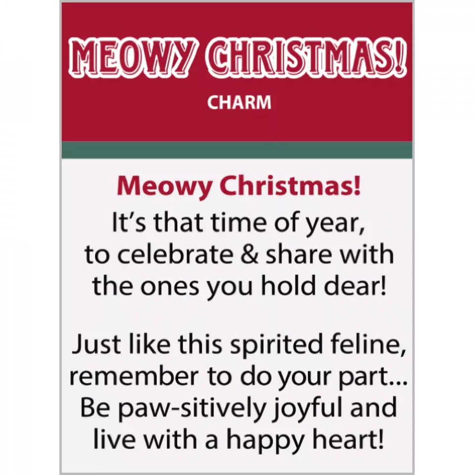 Meowy Christmas Kitten Charms