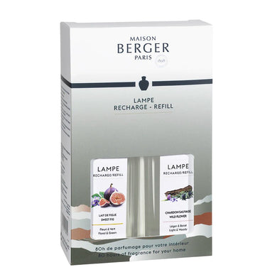 Land Lampe Refill Duopack - Sweet Fig + Wildflower - 2 x 250 ml - Lampe Berger