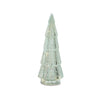 Green Mercury Glass LED Tree
