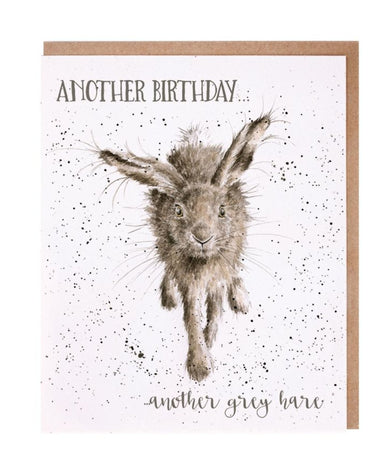 Wrendale Designs 'Little Gray Hare' Hare Birthday Card