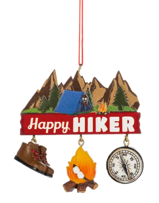 Happy Hiker Ornament