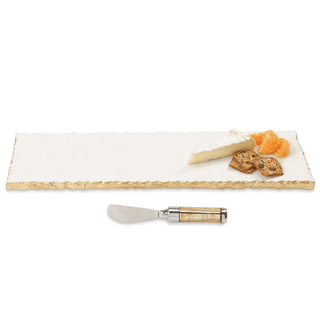 Gold Edge Marble Hostess Serving Set