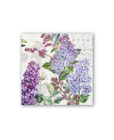Michel Design Works French Lilacs Cocktail Napkins