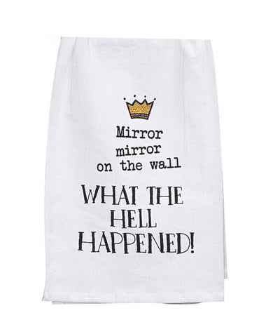 Mirror Mirror On The Wall Flour Sack Towel