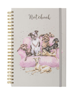 Wrendale Designs 'Movie Night' A4 Dog Large Spiral Bound Notebook
