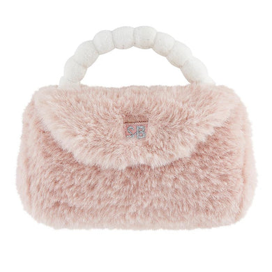 Stephan Baby Plush Rattle Purse - Pink