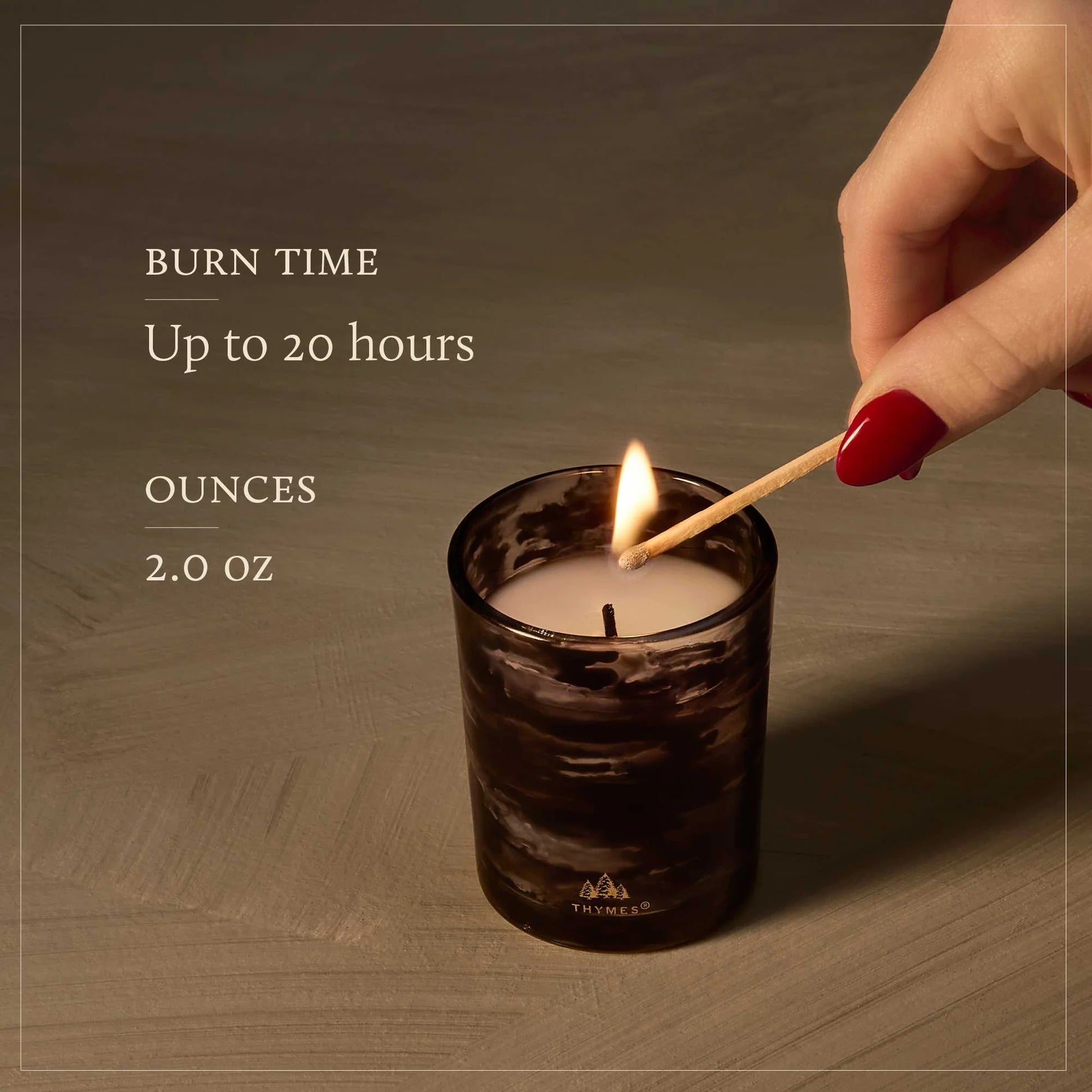 Thymes Noir Woods Votive Candle
