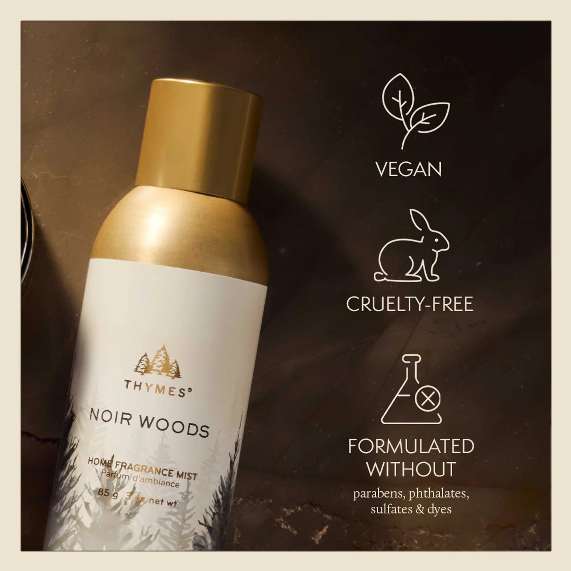 Thymes Noir Woods Home Fragrance Mist