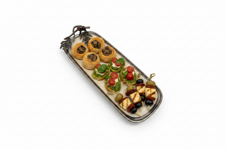 Oak Leaf and Acorn Enamel Serving Tray