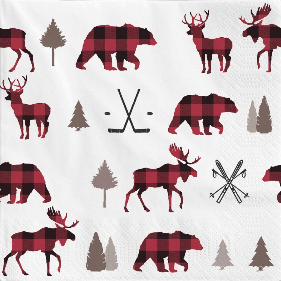 Twilight Canadian Winterness Luncheon Napkins