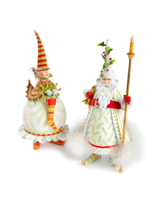 Patience Brewster Dash Away Candlelight Santa Figure