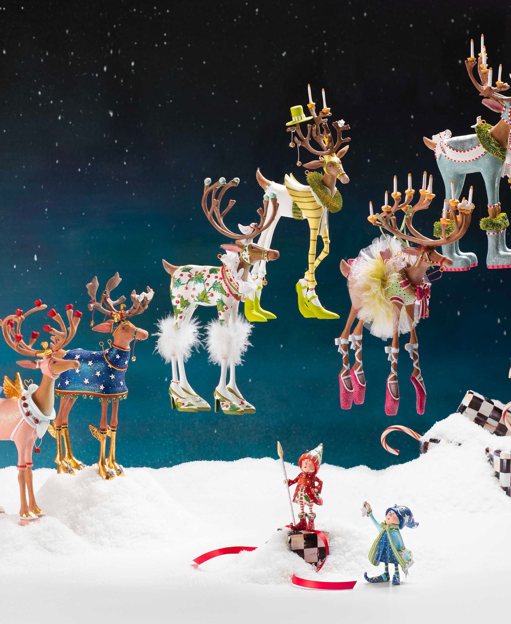 Patience Brewster Dash Away Prancer Reindeer Figure