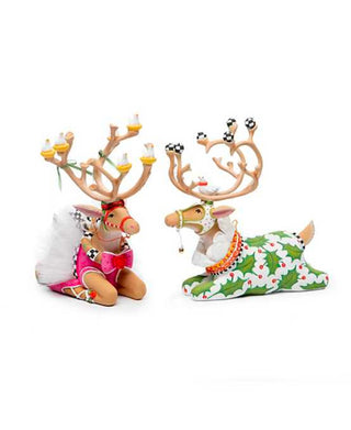 Patience Brewster Dash Away Sitting Dancer Reindeer Figure