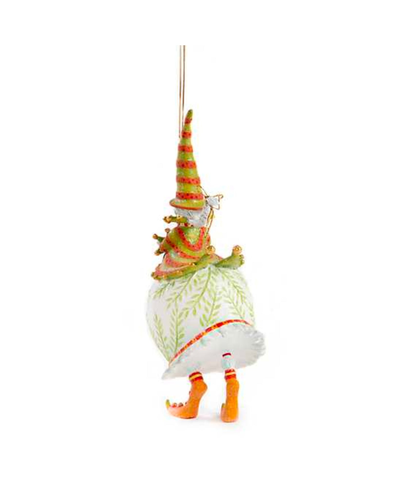 Patience Brewster Dash Away Mrs. Santa With Stocking Ornament