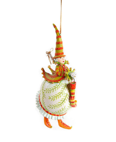 Patience Brewster Dash Away Mrs. Santa With Stocking Ornament