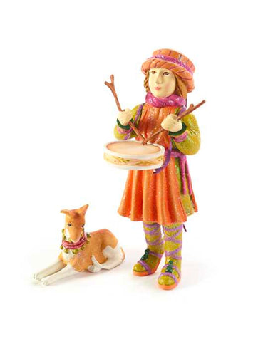 Patience Brewster Nativity Little Drummer Boy And Dog Figures
