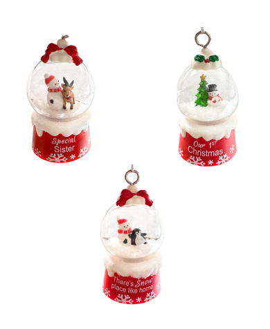Snow Globe Ornament - Personal Message