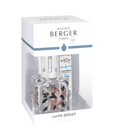 Ice Cube Pink Leaves Gift Set - Lampe Berger