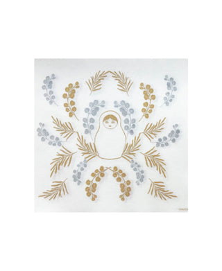 Paviot Poupée Russe Or Dinner Napkins