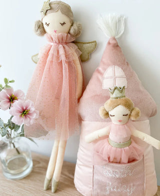 Mon Ami Princess Castle Tooth Fairy Pillow Set