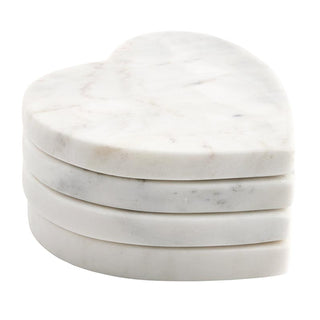 Marble Heart Coaster - Set of 4
