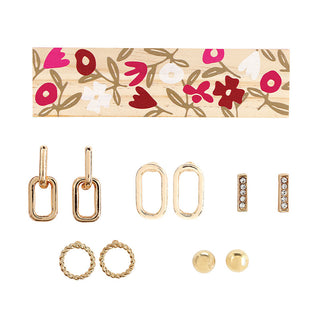 Golden Girl Boxed Earring Set