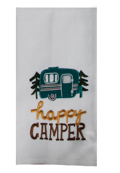 Happy Camper Dual Purpose Terry Tea Towel