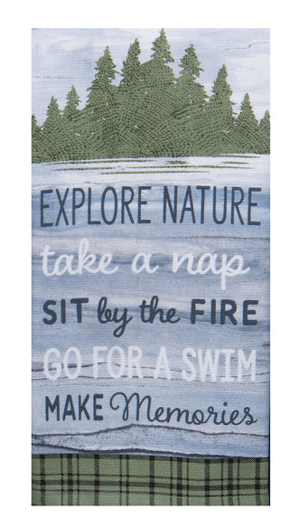 Cabin Life Rules Dual Purpose Terry Tea Towel (Copy)