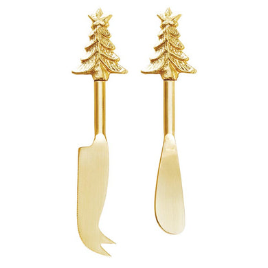 Gold Tree Cheese Knives Set