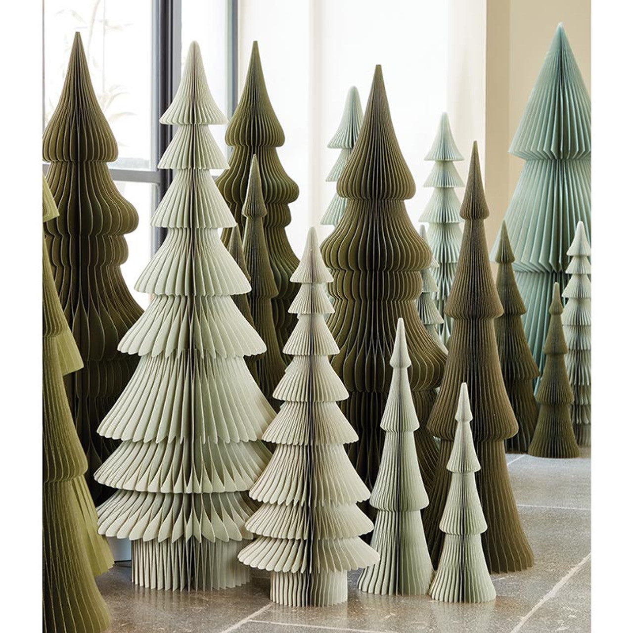 Sage Grey Paper Tree 18