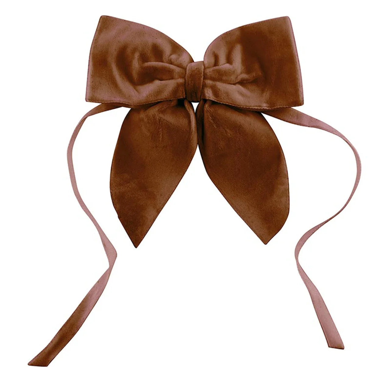 Velvet Bow Napkin Ties Set - Light Brown