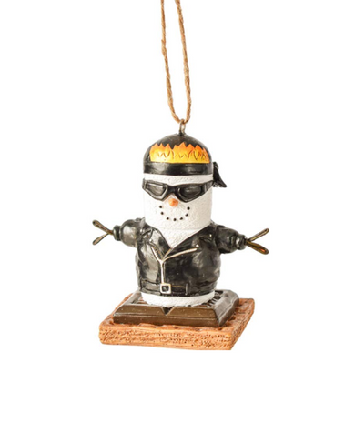 S'mores Biker Ornament