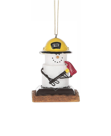 S'mores Fireman Ornament