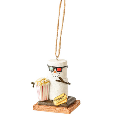 S'mores Movie Buff Ornament -Ticket