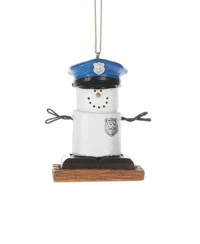 S'mores Policeman Ornament