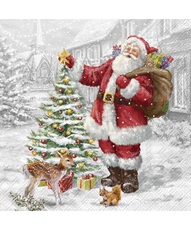 Ihr Santas Xmas Tree Lunch Napkins