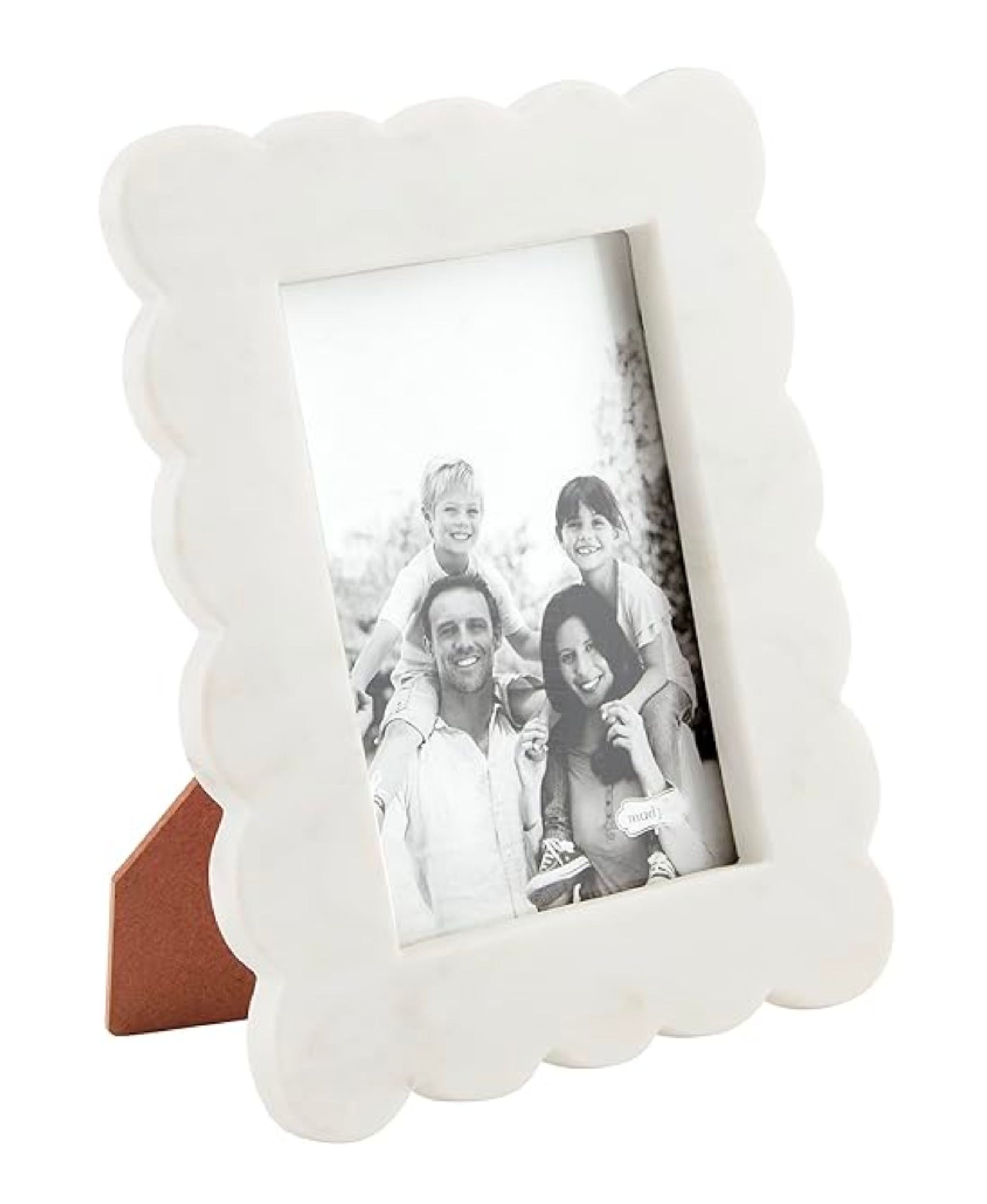 Large Scalloped Marble Frame - 5x7