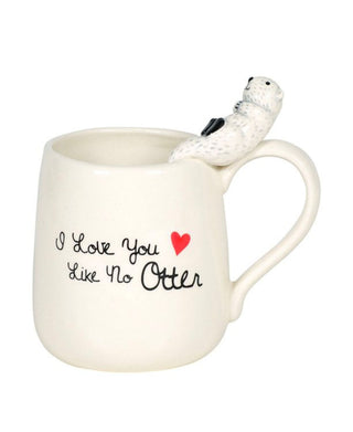 Sculpted Otter Mug