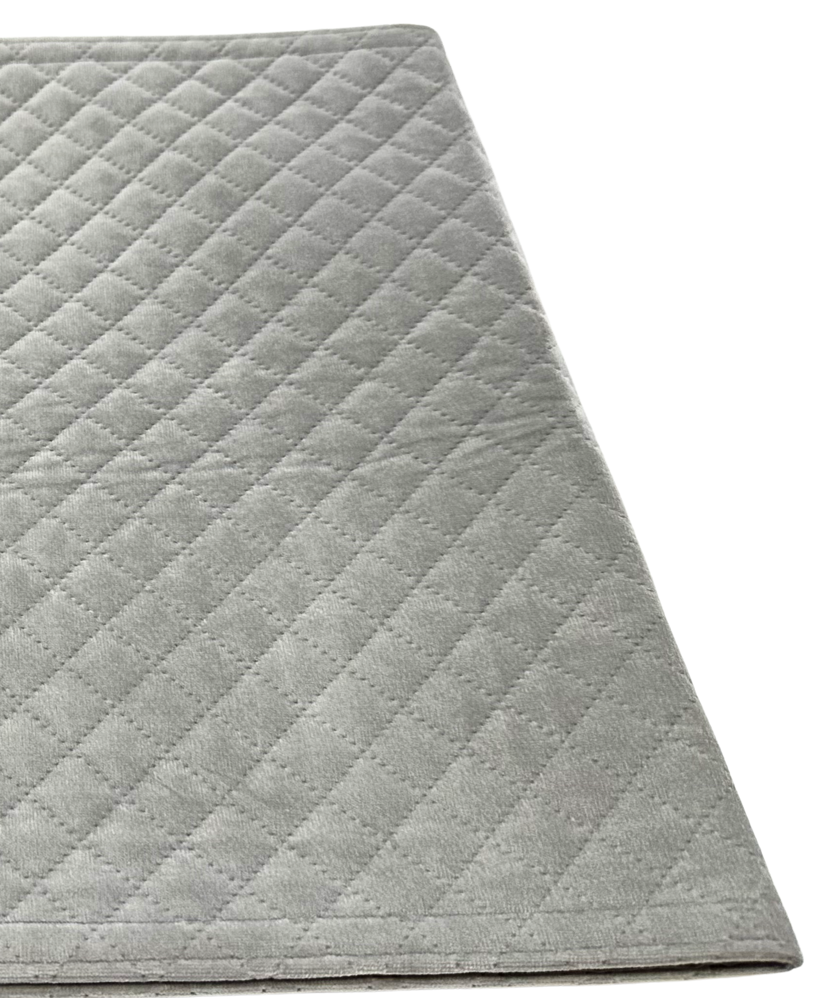 Harman Home Luxe Velvet Silver Table Runner 13