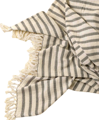 Castaway Cotton Throw - Slate