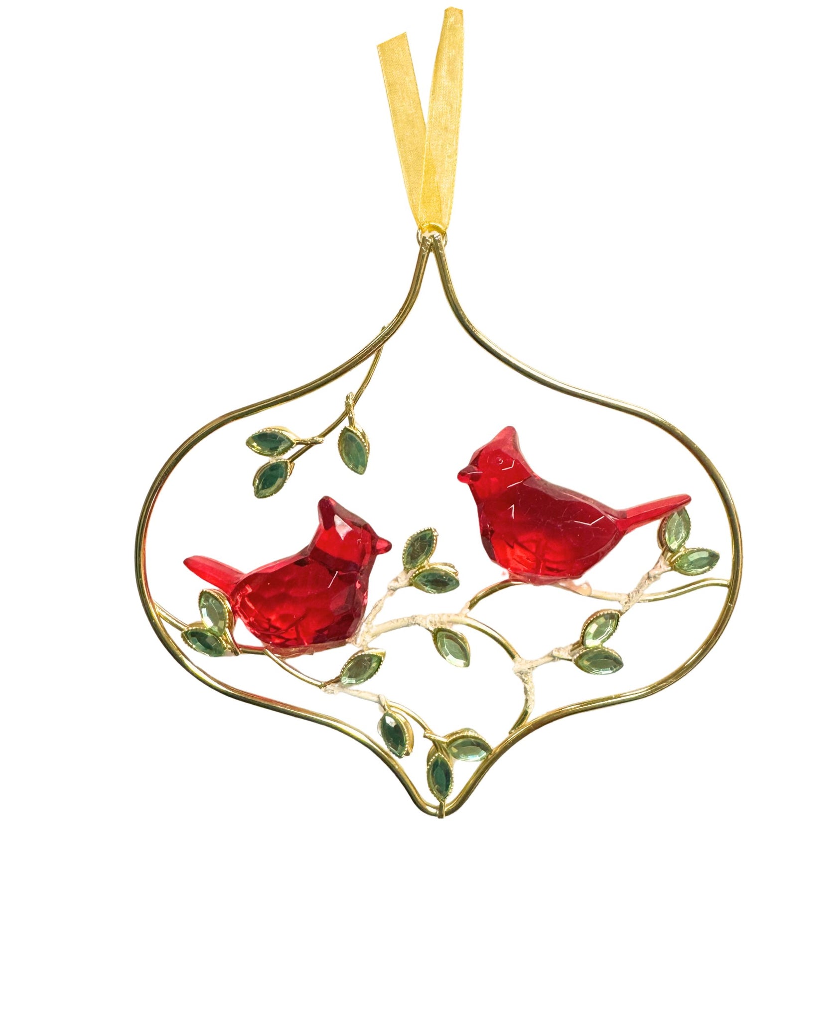 Snow Branch Cardinal Ornament