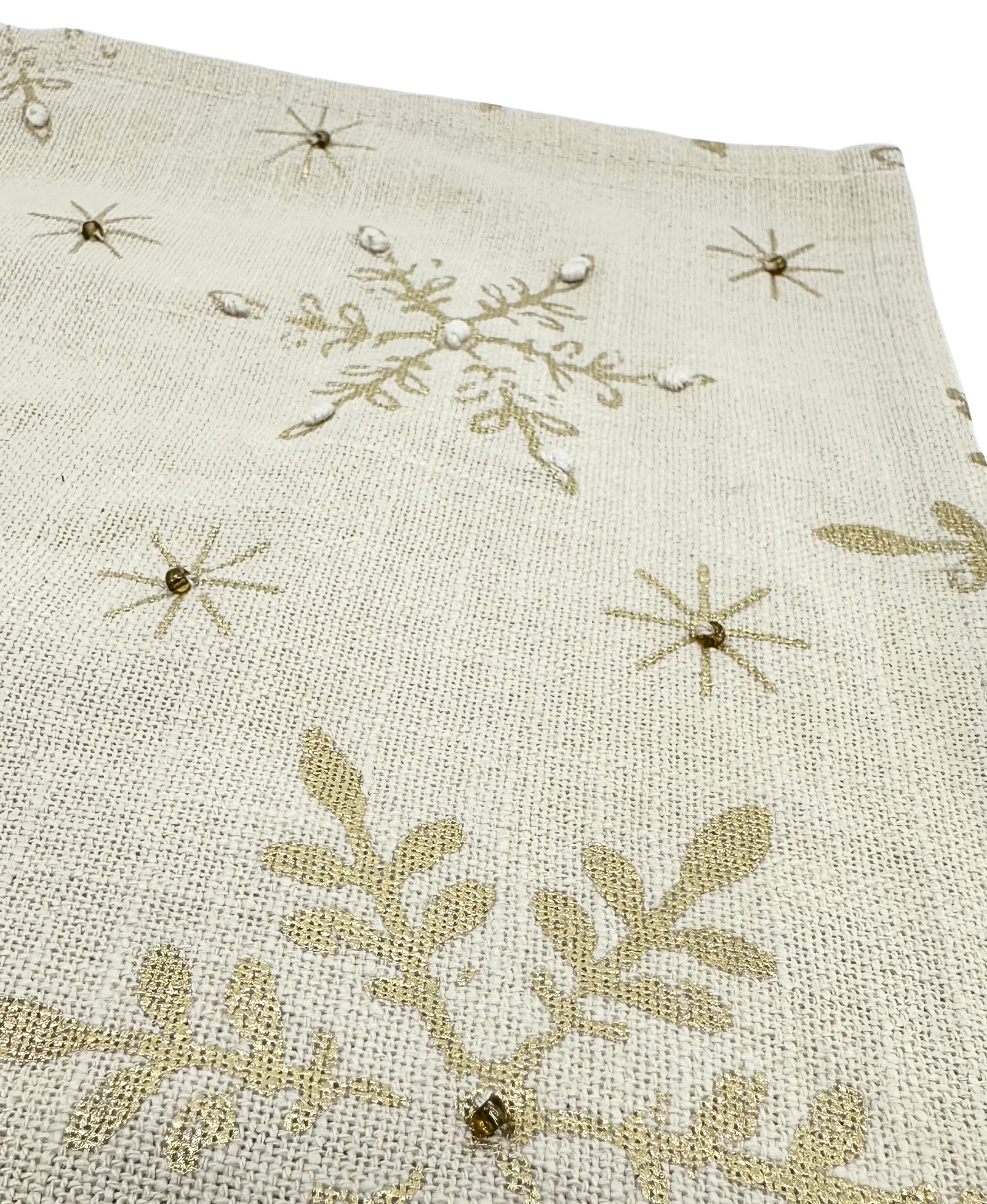 ADV Table Runner Natural & Gold 13